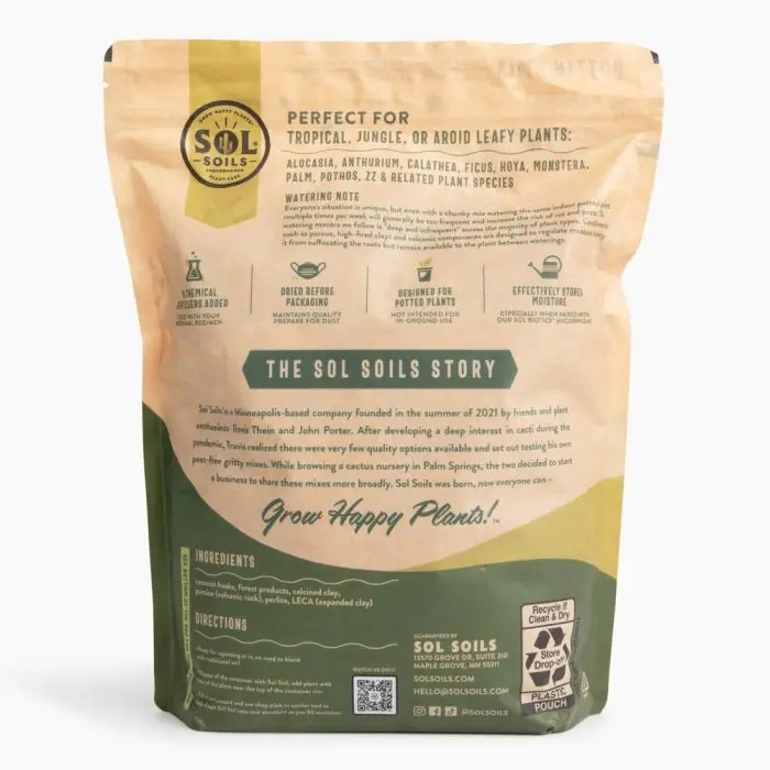 Houseplant Chunky Potting Mix, 1 Gallon by Sol Soils - Image 4