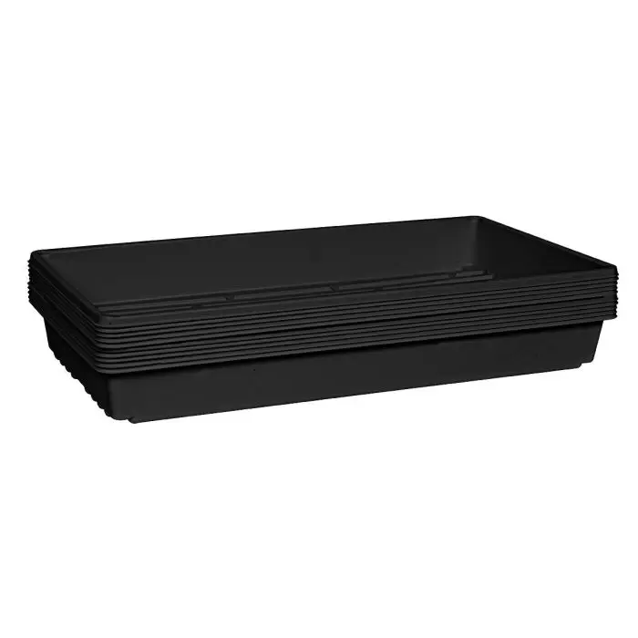 Seed Starting Standard Flat Tray, 10-Pack by T.O. Plastics