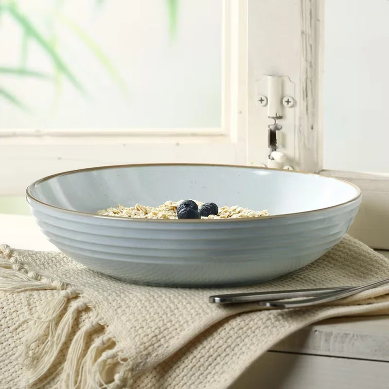 Kellison Latitude Run Stoneware 30oz Large Pasta Bowl (Set of 4) - Image 3